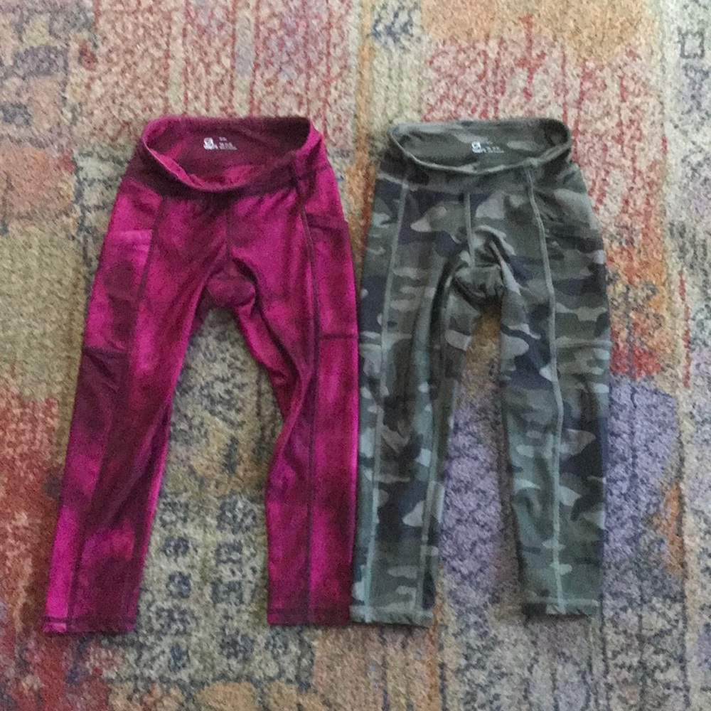 GAP KIDS 2 pairs yoga pants w pockets